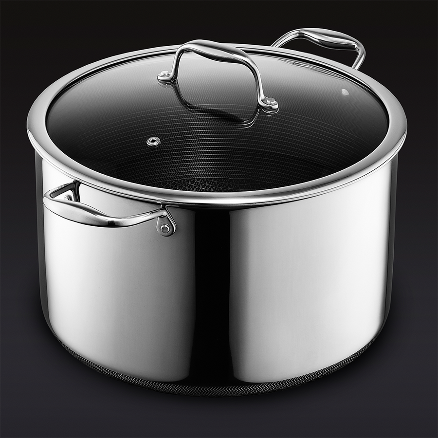 Hybrid Stock Pot with Lid, 12-Qt C4
