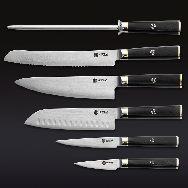Master Series Damascus Steel Knife Set, 6-pc R9