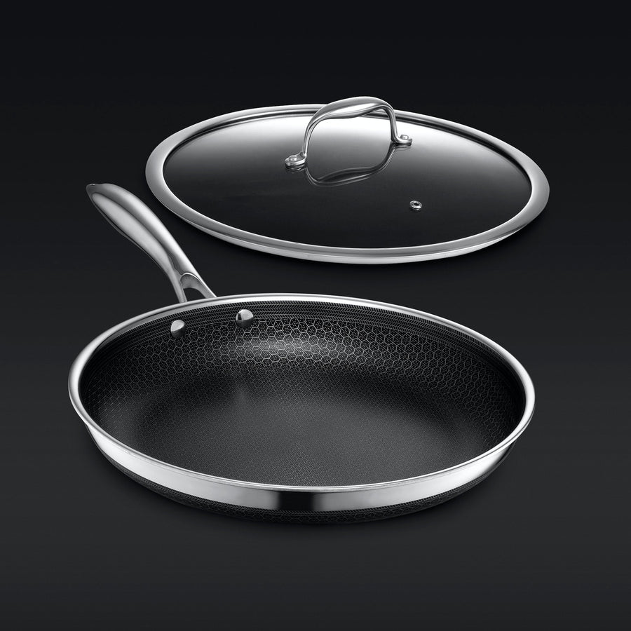 Hybrid Fry Pan with Lid, 12" V2