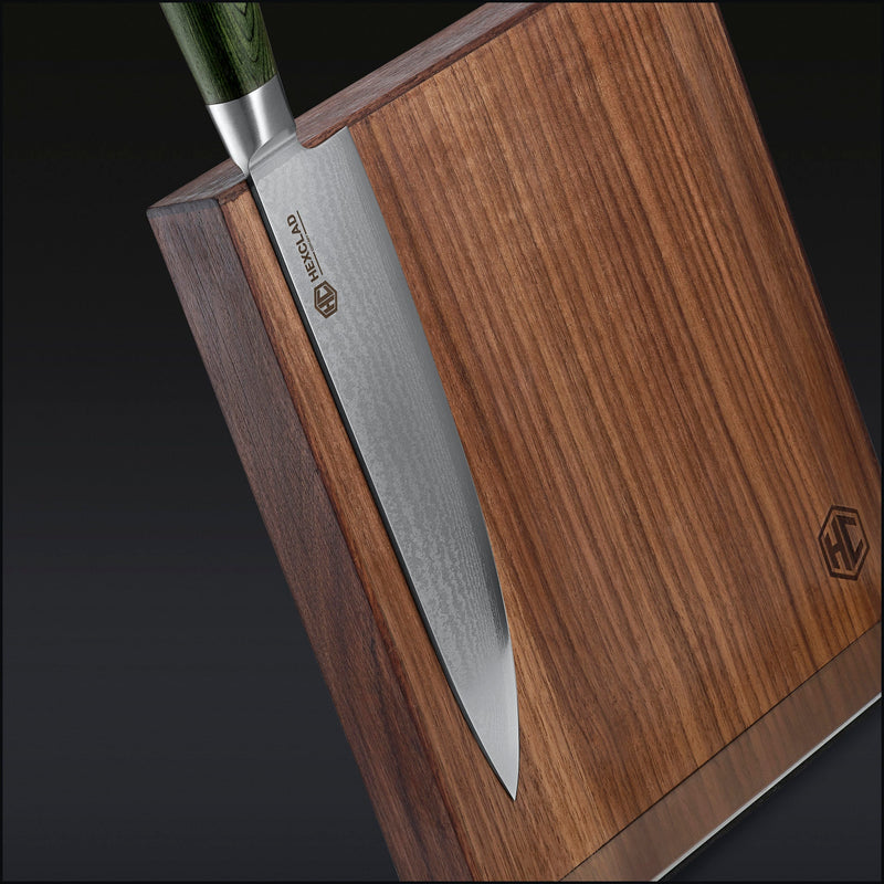 Damascus Steel Knife Set, 7-pc (Green) I5